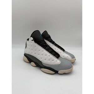 CLEAN Jordan 13 Retro Barons White Black Wolf Grey Teal 414571-115 Mens Size 12